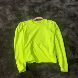 Puff shoulder sleeve sweater